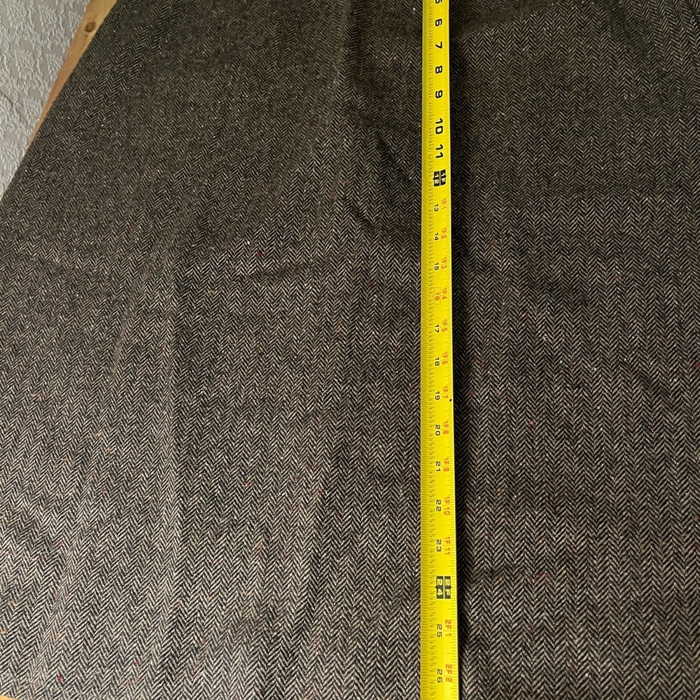 Pendleton Herringbone Wool Brown lined skirt. - image 8